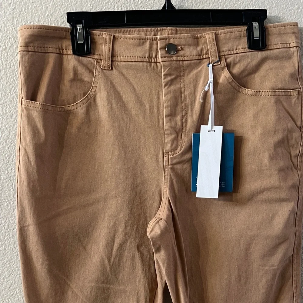 Market & Spruce Women's Tan Chinos - Picture 2 of 6